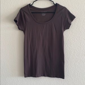 WHBM T-shirt brown spandex